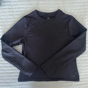 UNDER ARMOUR Meridian Black Long Sleeve Crew Neck Top Size M